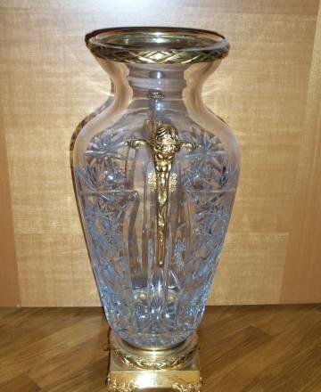 Ваза хрусталь и бронза Москва