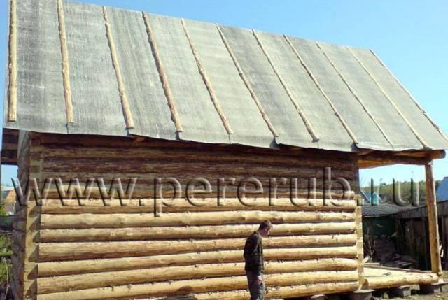 Сруб бани 5х3 с мансардой Москва