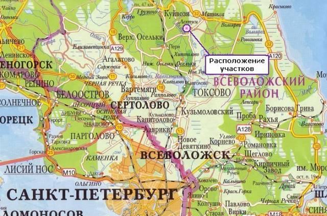 Земельный участок 30 км от Санкт-Петербурга в посе Санкт-Петербург