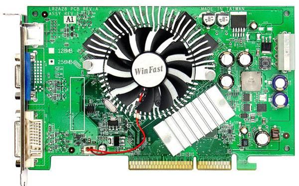 Видеокарта Leadtek A6600TD GF6600 AGP8x 256Mb б/у Челябинск