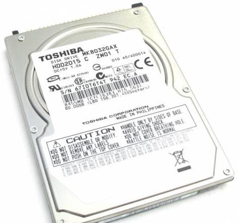 Хард Toshiba MK8032GAX 80Gb 2,5" IDE б/у Челябинск