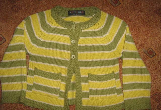 Зеленая кофта на пуговках Москва