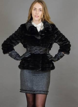 Эксклюзивный норковый жакет в стиле chanel Москва