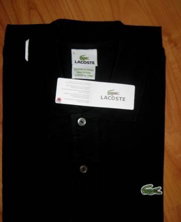Поло Lacoste чёрное Размер S (4) Санкт-Петербург