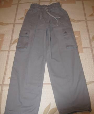 Брюки на мальчика серого цвета, х/б Москва