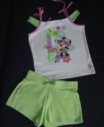 Шорты Некст р.134 и топ Дисней Москва