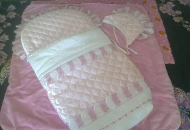 Красивый конверт+шапочка для девочки Санкт-Петербург