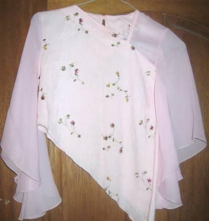 Блузка розовая для девочки р.128-140 Москва