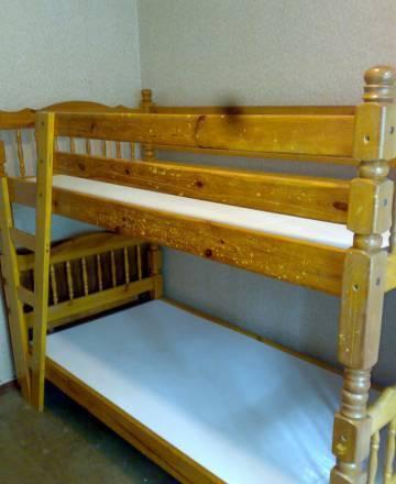 Кровать двухярусная массив сосны Москва