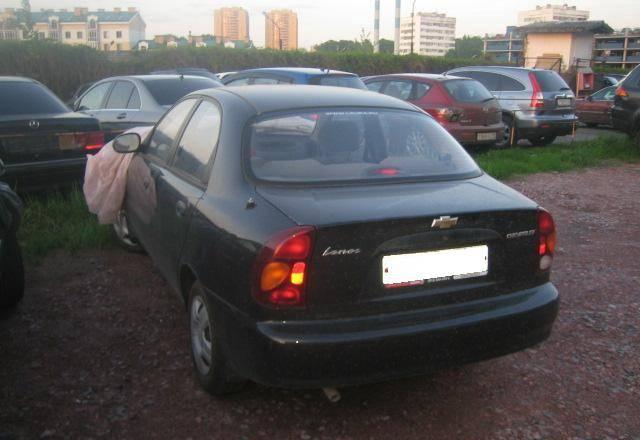 Автомобиль битый Chevrolet Lanos, 2009 Санкт-Петербург