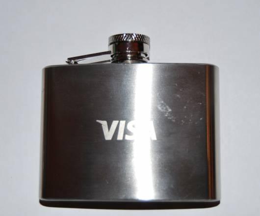 Фляжка стальная Москва