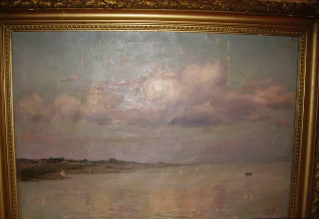 "Морской пейзаж" г.Ткачева 1955 года (80х120 см) Санкт-Петербург