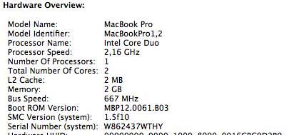 Macbook pro 17inch 2.16 Москва