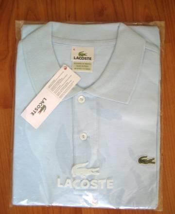 Поло Lacoste нежно-голубое Размер м (5) Санкт-Петербург