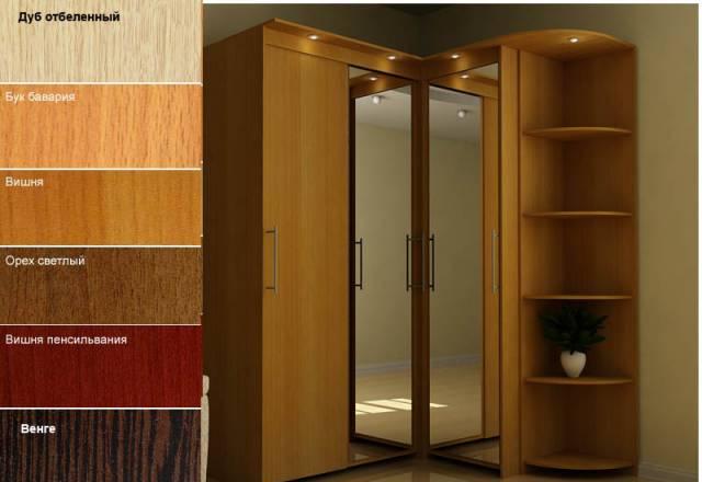 Угловой шкаф-купе 180х155х45(60)см Москва