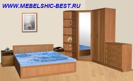 Новая спальня с угловым шкафом недорого Москва
