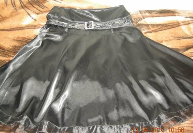 Юбка черная атласная Санкт-Петербург
