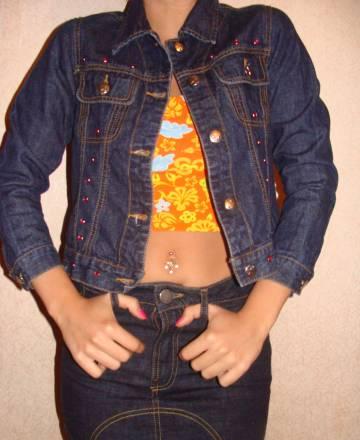 Джинсова курточка + юбка и топ Москва