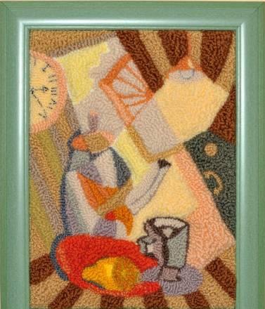 Объемный гобелен из шерсти "Время пить чай" Москва