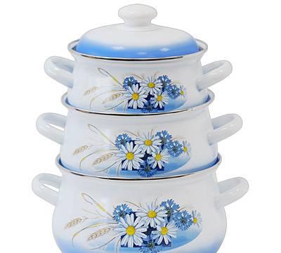 Кастрюли, баки, ведра, набор кастрюль эмаль Москва