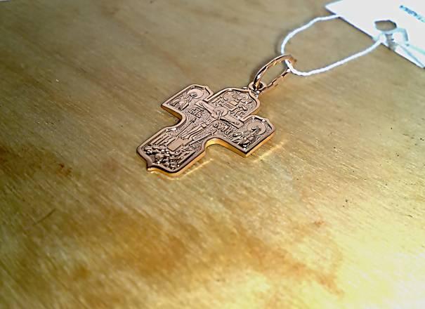 Крест золотой, 2,61гр Москва