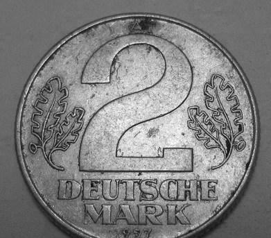 Германия гдр 2 дойч марки 1957 а Новосибирск