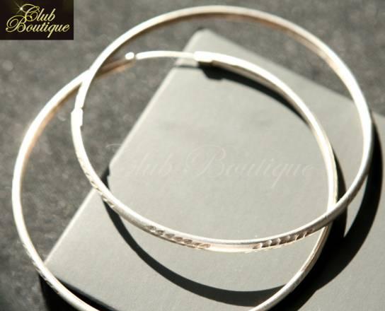 Серебряные серьги-кольца Valentino (Италия) Москва