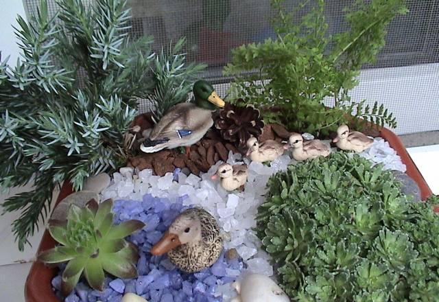 Миниатюрный садик  Дорога к озеру Москва