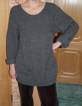 Вязание на заказ. Темно-серый реглан Санкт-Петербург