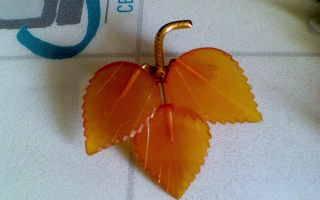 Брошка янтарная Москва