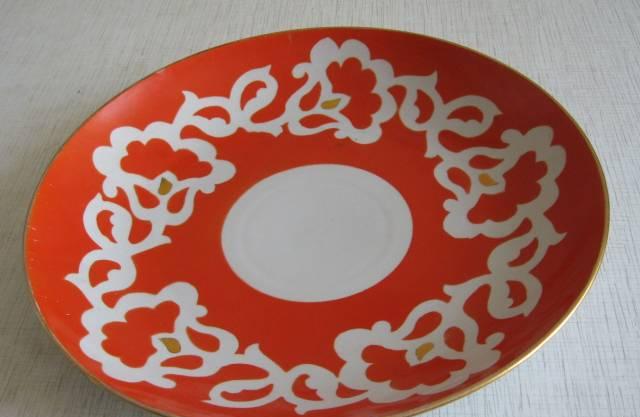 Блюдо фарфор, диам.30см Москва