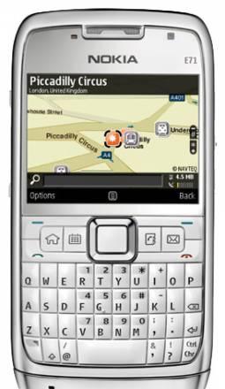 Nokia E71 в белом цвете Москва