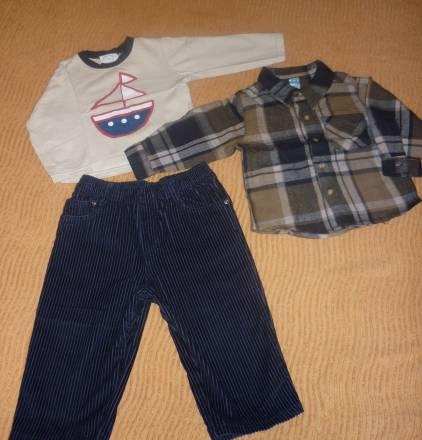 Комплект брючки, рубашечка и кофточка. 80р-р Москва