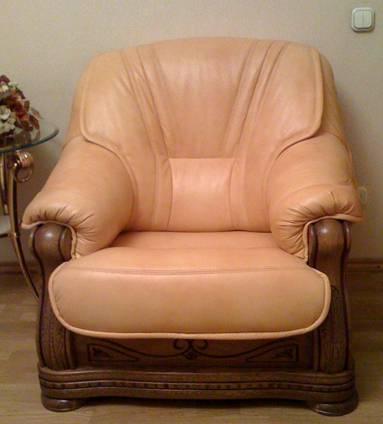 Кожаное кресло с каркасом из дуба Москва