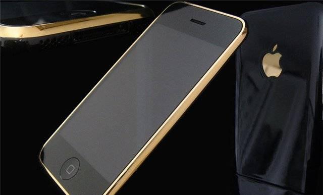 Apple iphone 3G Gold c подсветкой яблока Москва