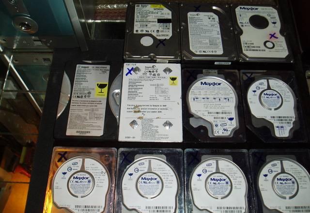 11шт.HDD IDE от 10 до 160GB не рабочих см.внутри Москва