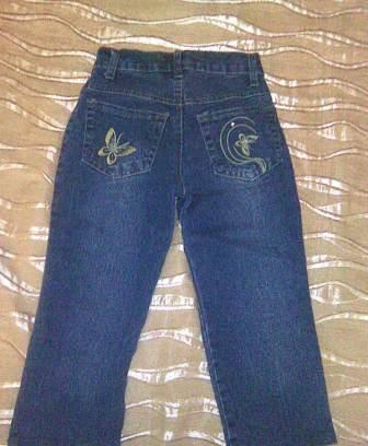 Джинсы для девочки с бабочками 98р Санкт-Петербург