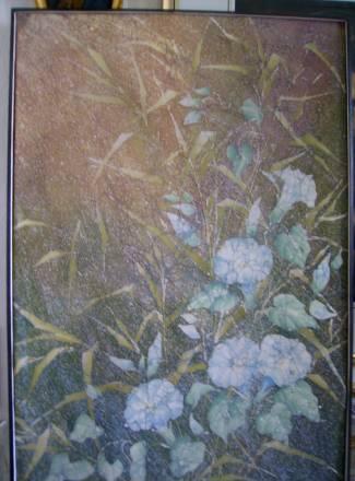 Батик шелк. Авторская, 90х59см Москва