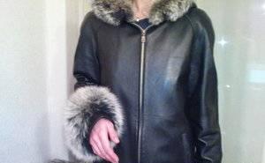 Куртка кожанная чёрная Санкт-Петербург