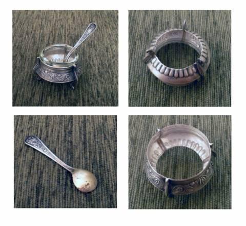 Солонка мельхиоровая. 70-е годы Москва