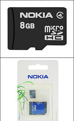 Карта памяти microsdhc объемом 8 гб Nokia MU-43 Москва