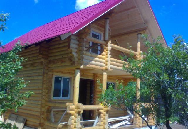 Продам новую дачу под ключ из бревна  100 км Малоярославец