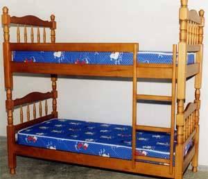 Детская кровать двухъярусная с матрасом Москва