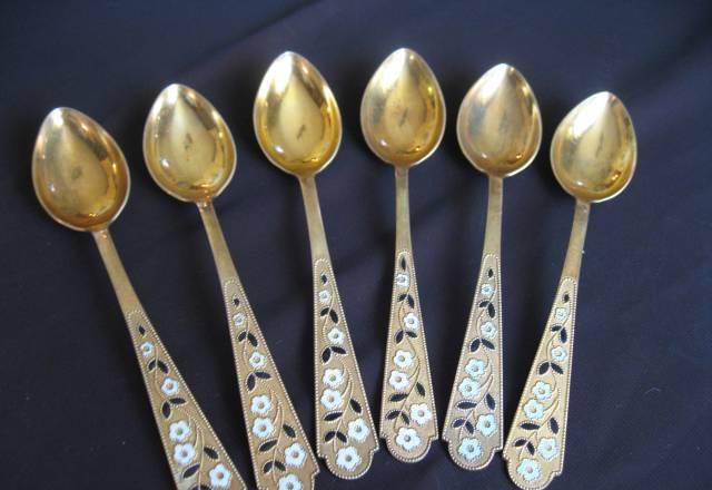 Ложки серебряные, изделия из серебра Москва