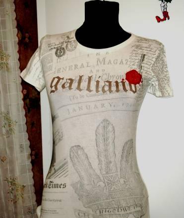 Футболка Гальяно оригинал, Италия Москва