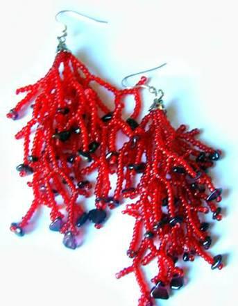 Серьги гранатовые Екатеринбург