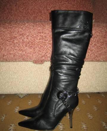 Сапоги кожаные Москва