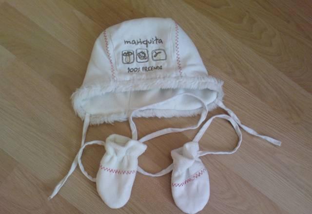 Шапочка + варежки на 42-44 разм Москва