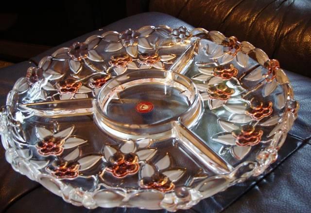 Сервиров. тарелка из толстого стекла (Германия) Москва