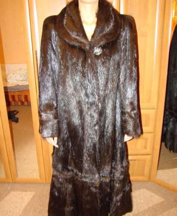 Шуба, мех нутрия, б/у, р.46-48 Москва